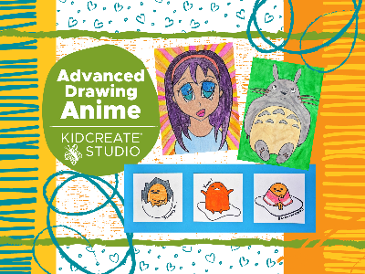 Kidcreate Studio - Woodbury. Advanced Drawing- Anime Weekly Class (7-12 Years)